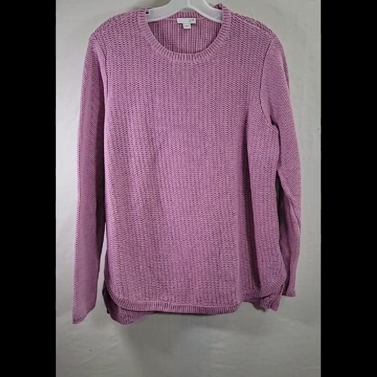 J.Jill Women's Lavender Chunky Knit Sweater Size M