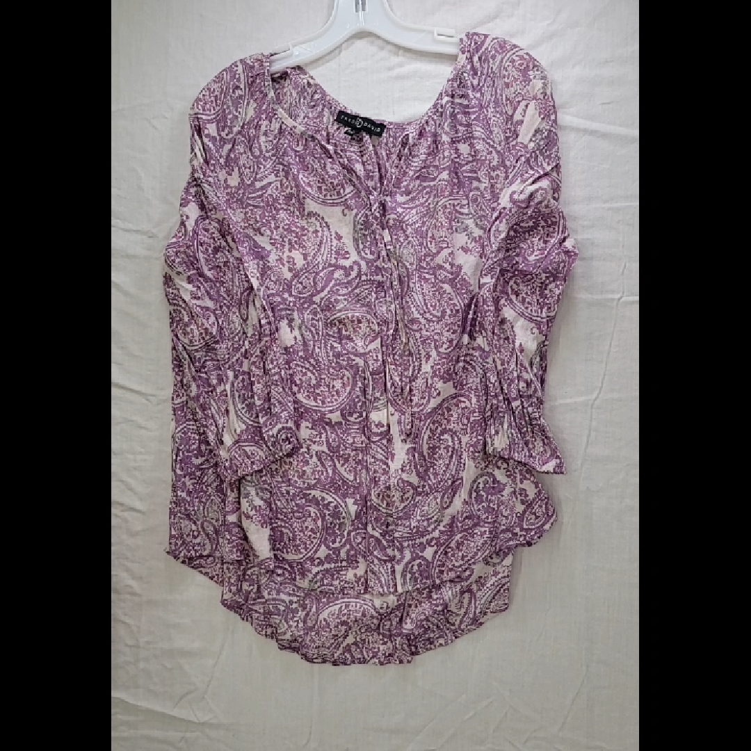 Fred David Purple Paisley Top for Women