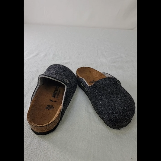Birkenstock Gray Felt Clogs Kids Size 8.5