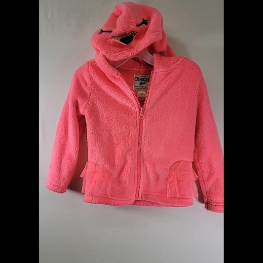 OshKosh B'gosh Pink Fleece Hoodie Size 2T