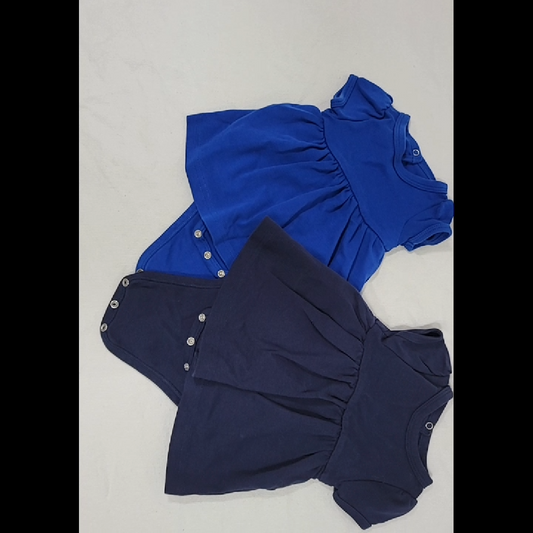 Primary Baby Onesie Dresses Size 0-3MO (Set of 2)