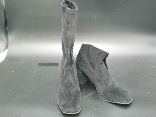 Black Corduroy Boots Size 6