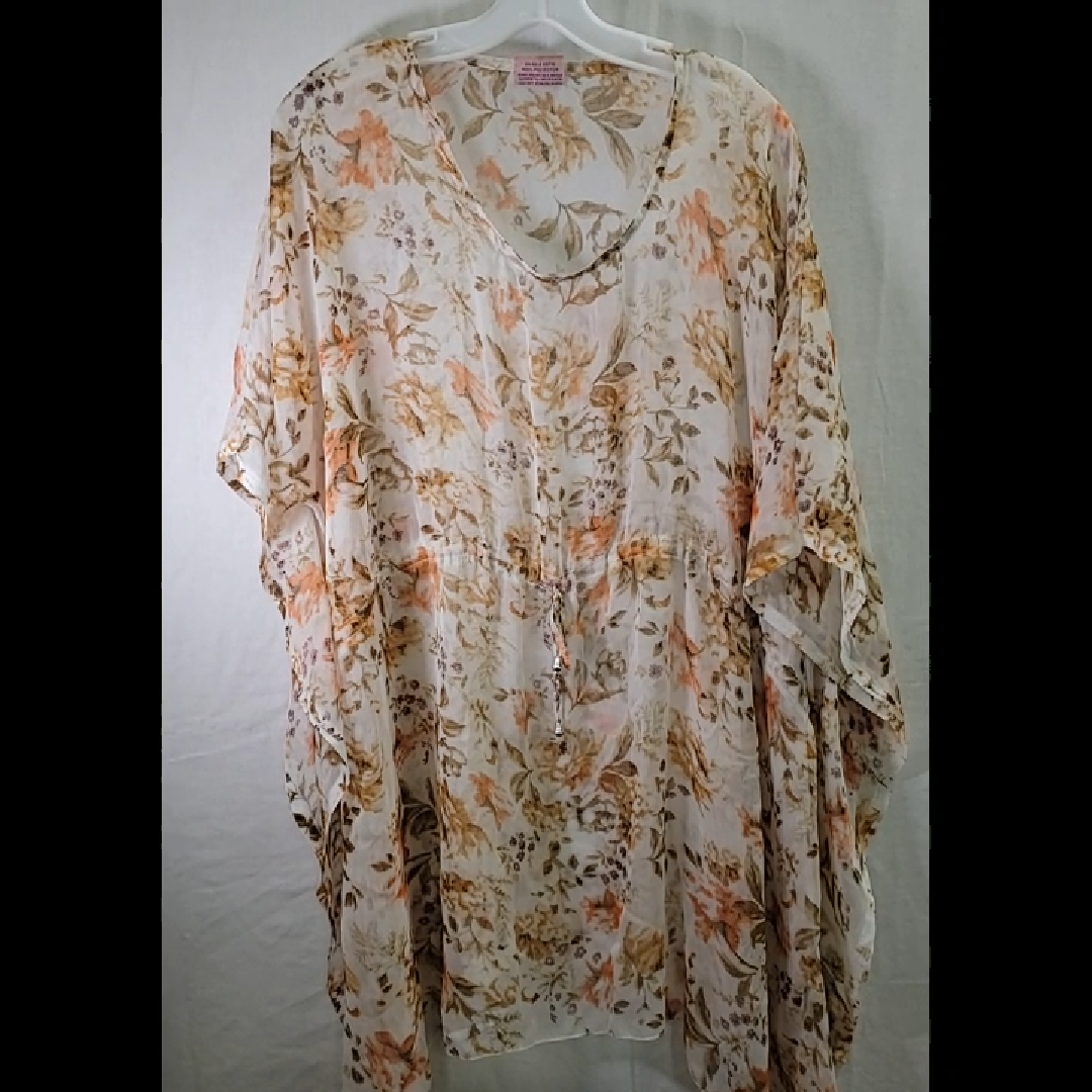 Sunflower Women's Floral Kimono Top - Fee Size