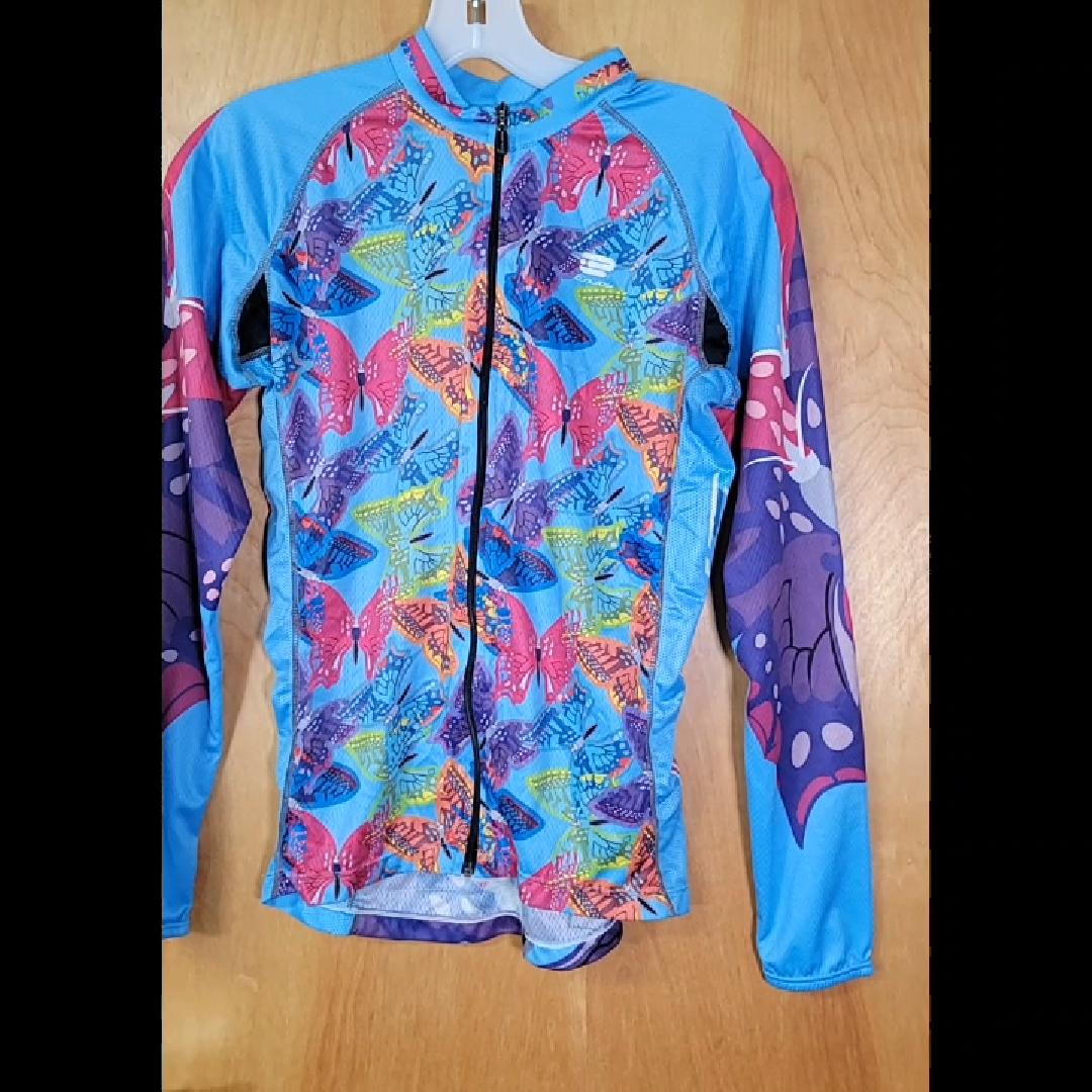 Colorful Butterfly Cycling Jacket