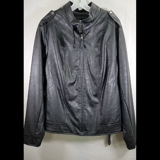 Jack Women's Faux Leather Moto Jacket Size 2X