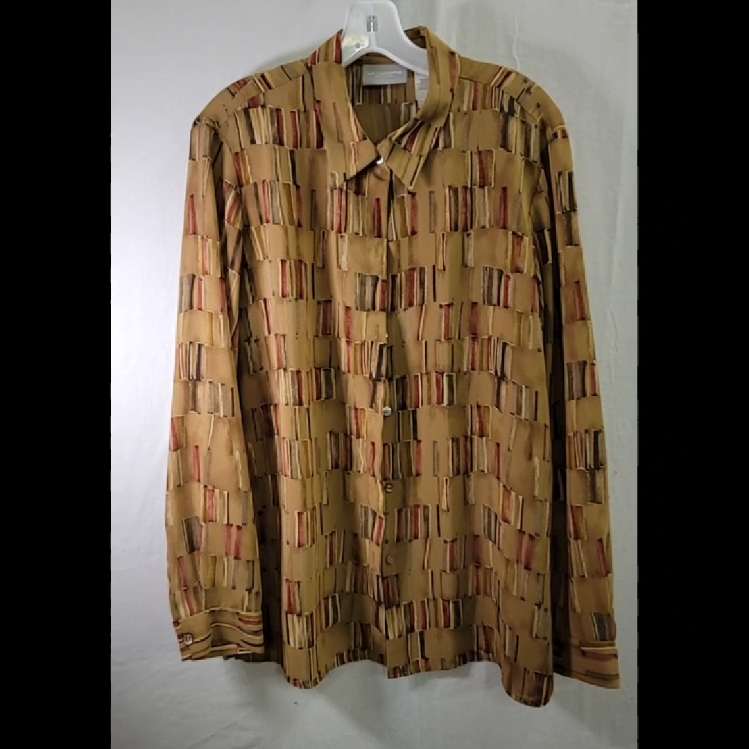 Vintage Liz Claiborne Collection Button-Down Shirt Size 14 (XL)