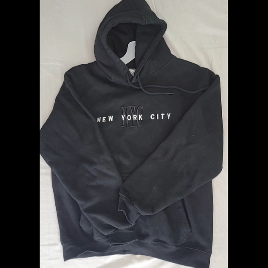 WALI Black Hoodie - New York City Design Size S
