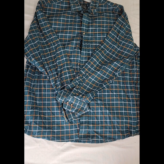 Jos. A. Bank Traveler's Collection XL Checkered Shirt