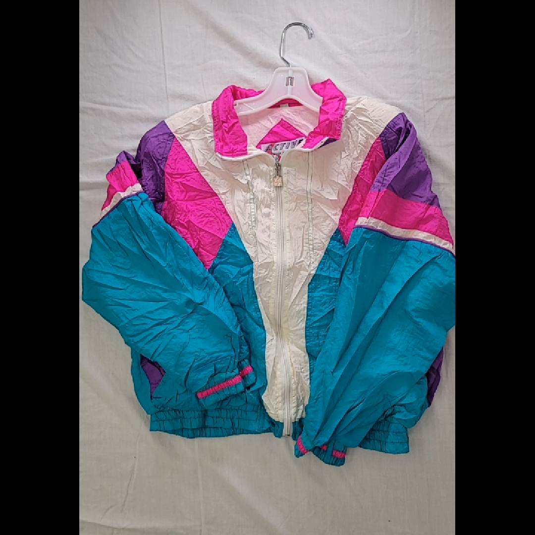 Active Stuff Vintage 90s Windbreaker Jacket Size M