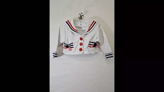 Sailor Crop Top Size 24 MO