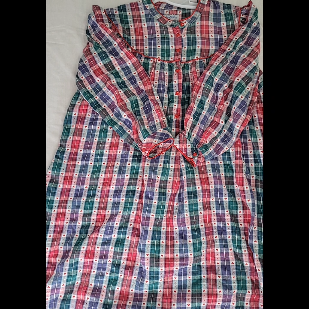 Vintage Lanz of Salzburg Plaid Button-Down Pajama Size M