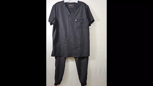 Mediclo Black Scrubs Set Size L