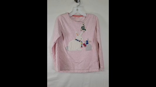 Mini Boden Pink Long Sleeve Shirt Size 6-7 Years