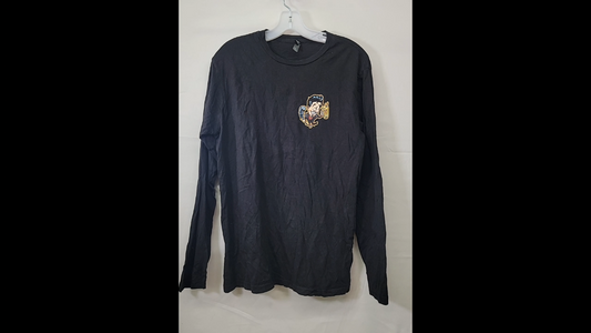 Jose's Blue Sombrero Black Long Sleeved Size S