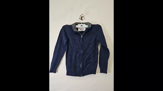 Blue Zipper Sweater Size 3T-4T
