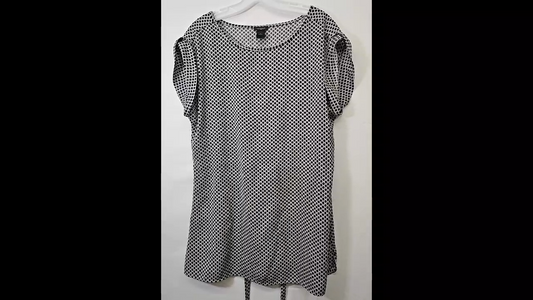 Ann Taylor Polka Dot Blouse Size M