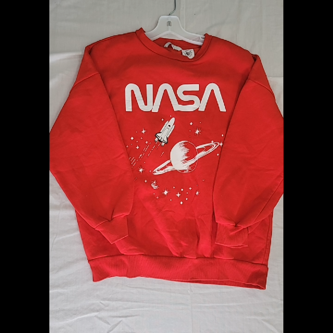 Club Crafters NASA Space Explorer Sweatshirt in Red Size M