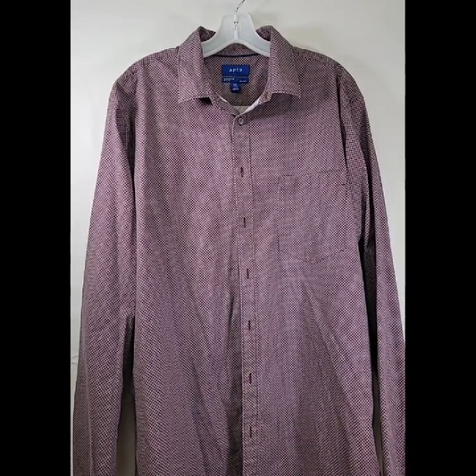 APT. 9 Men's Patterned Button-Up Shirt Size 2X