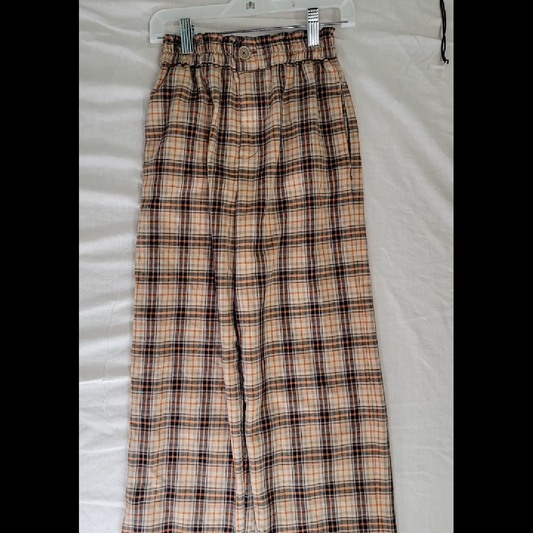 Kids Plaid Pants - Size 13-14