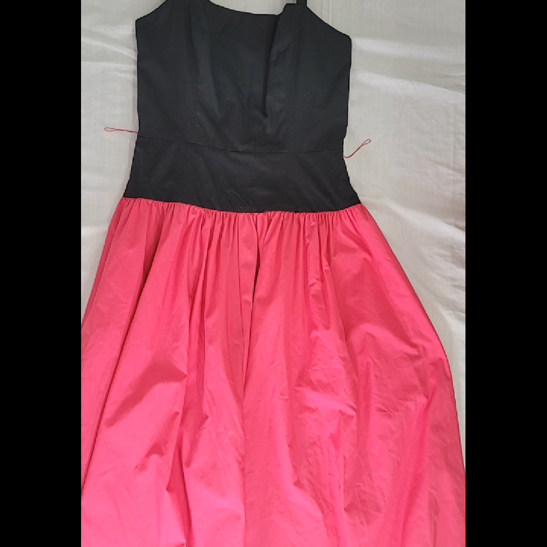 Elegant Black and Pink Dress