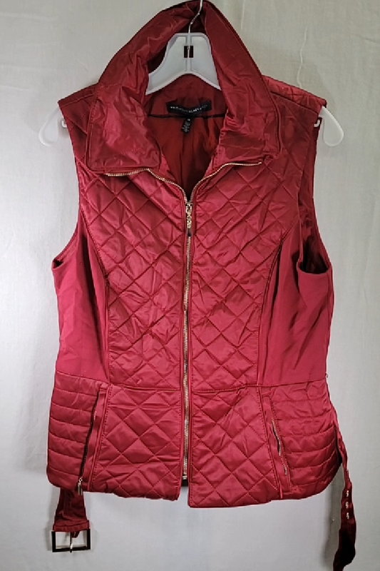 Whitehouse Black Market Quilted Sleeveless Jacket Size M