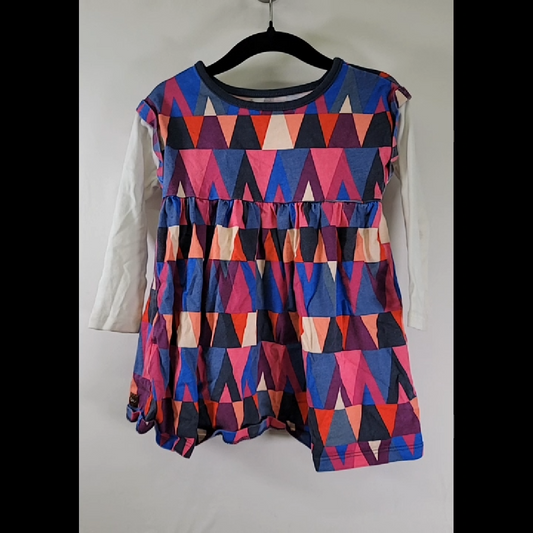 Tea Colorful Kids Dress with Long Sleeves Size 2T
