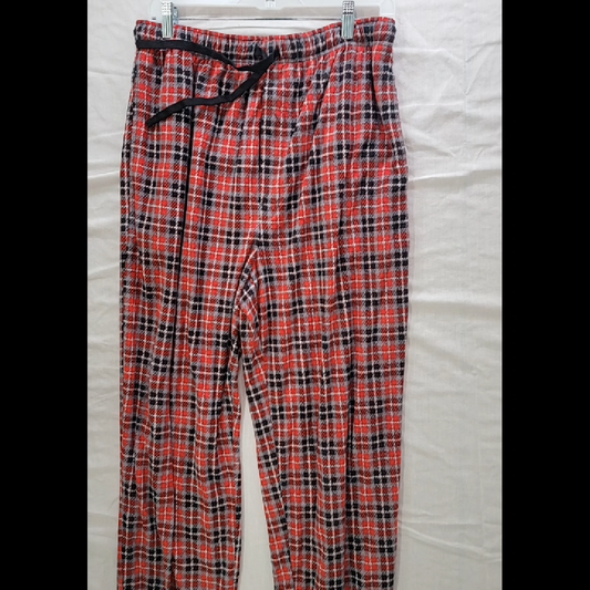 Stafford Large Red and Black Plaid Sleep Pants Size L