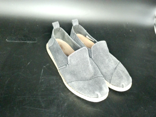 Toms Deconstructed Alpargata Rope Slip On Flat Knit Drizzle Gray Size 9.5