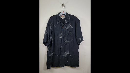 Paradise Coves Shirt Short Sleeve 100% Silk Size XL