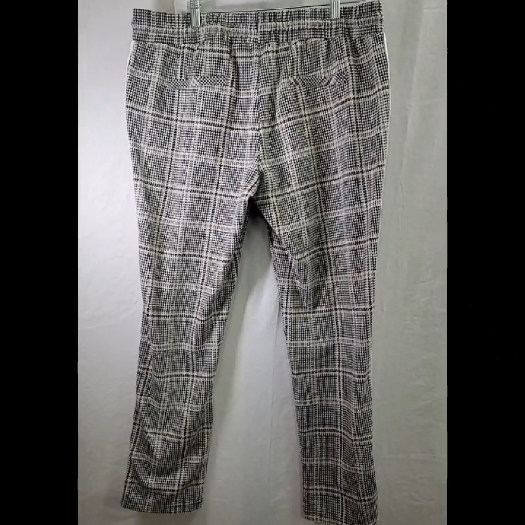 Blue Motion Plaid Pants Size L