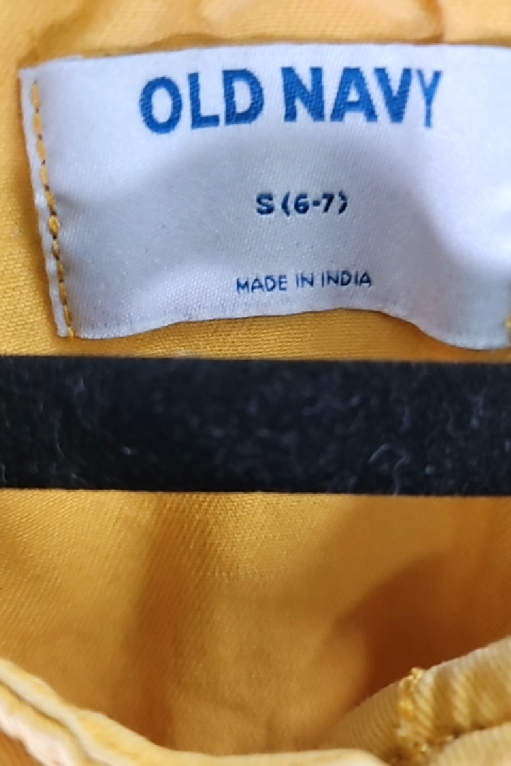 Mustard Yellow Old Navy Jumpsuit Kid's Size S (6 - 7 YR)