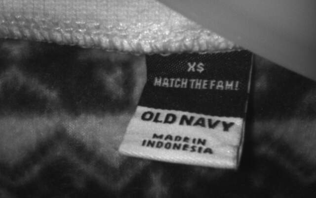 Old Navy XS Navy and White Printed Dress