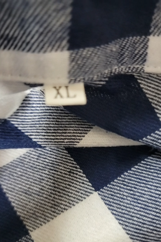 Women's Plaid Button-Down Shirt Size XL