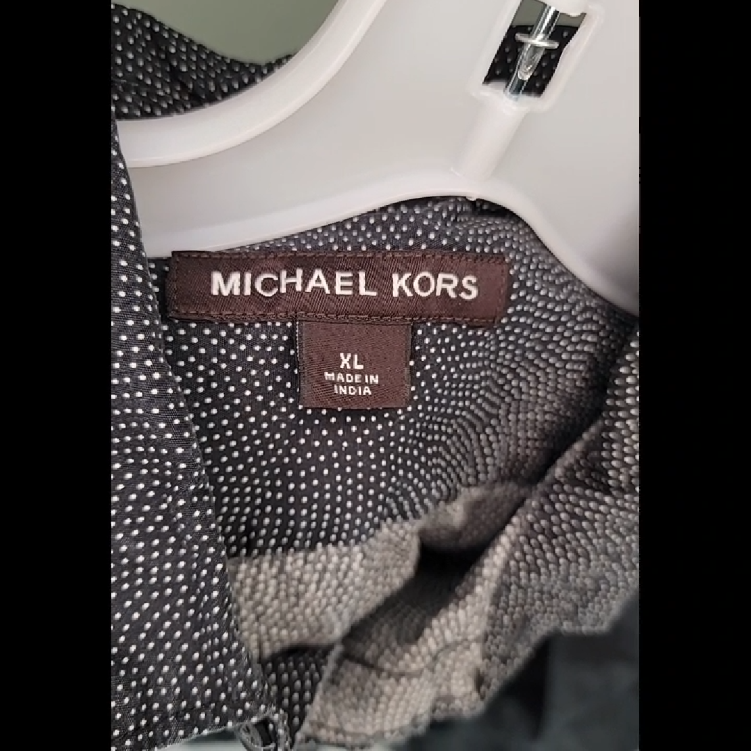 Michael Kors Men's XL Gray Button-Down Shirt Size XL