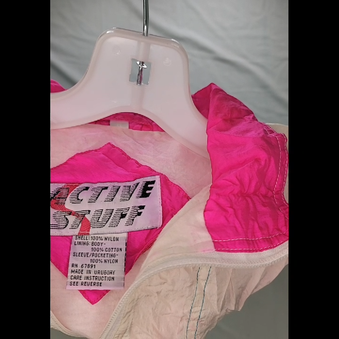 Active Stuff Vintage 90s Windbreaker Jacket Size M
