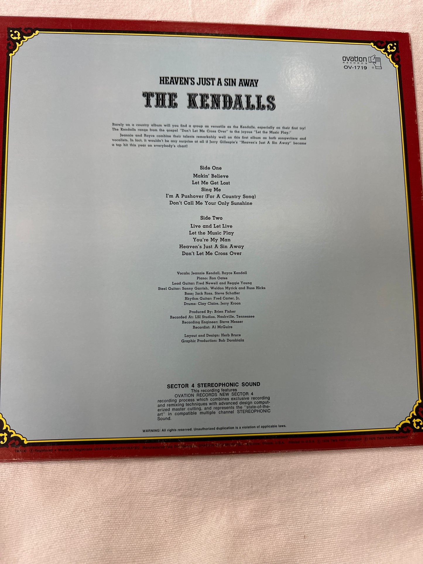 The Kendalls - Heaven's Just A Sin Away