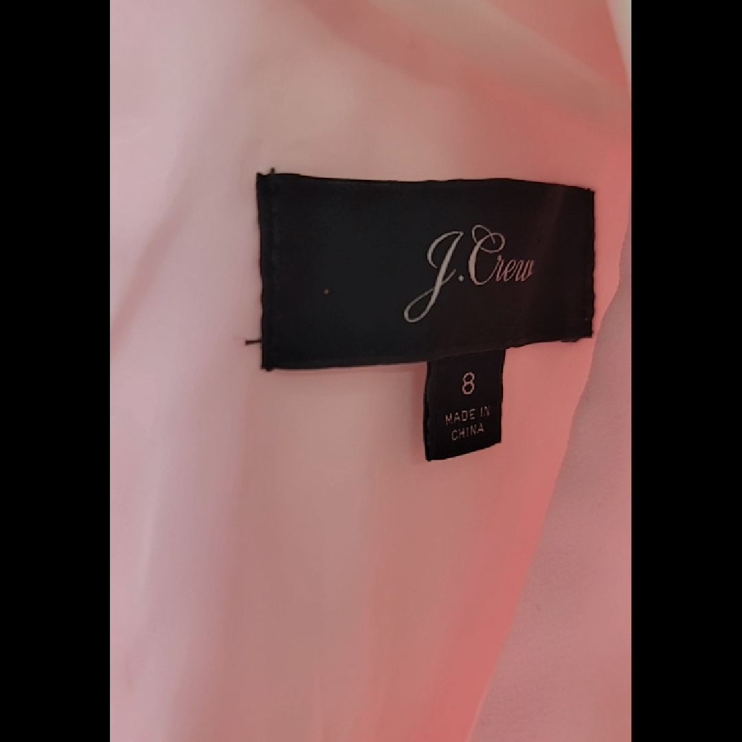 J.Crew Women's Pink Sleeveless Tie-Waist Midi Dress Size 8 (M)