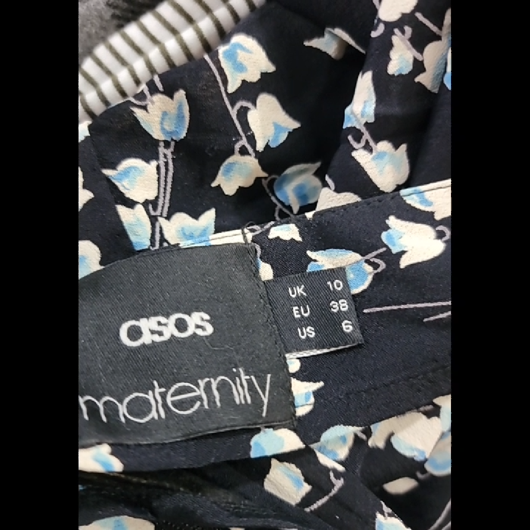 ASOS Maternity Floral Print Midi Dress Size 10 (M)