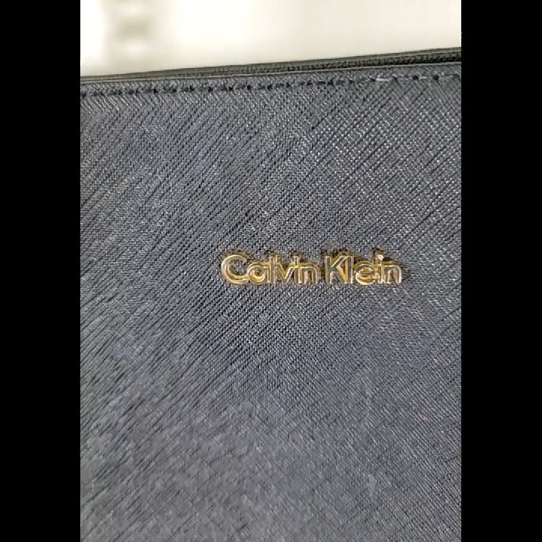 Calvin Klein Tote Bag with Gold Accents