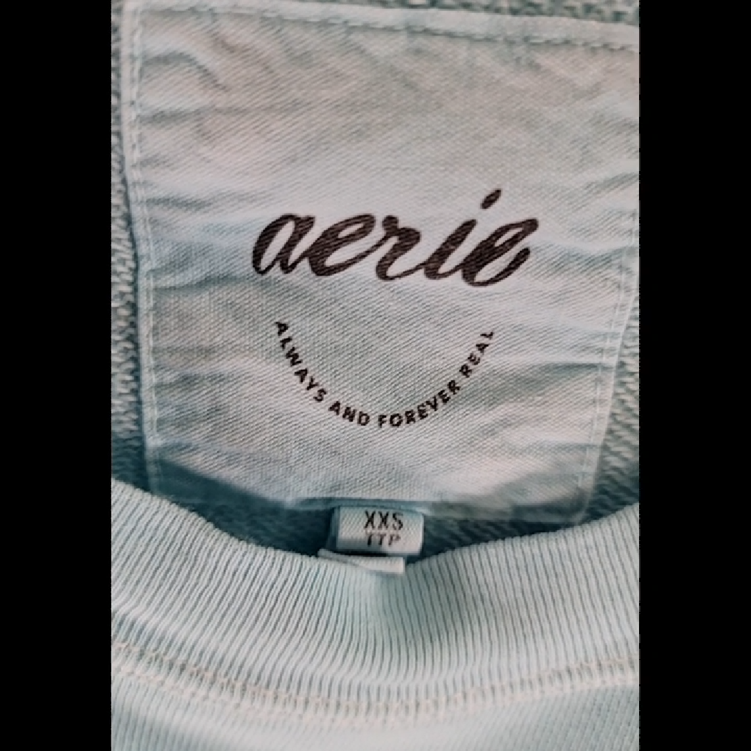 Aerie Light Blue Sweatshirt Size XXS
