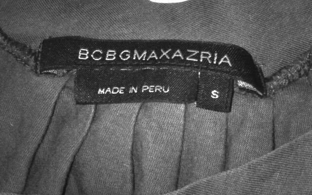 BCBGMAXAZRIA Women's Brown Pleated Top - Size S