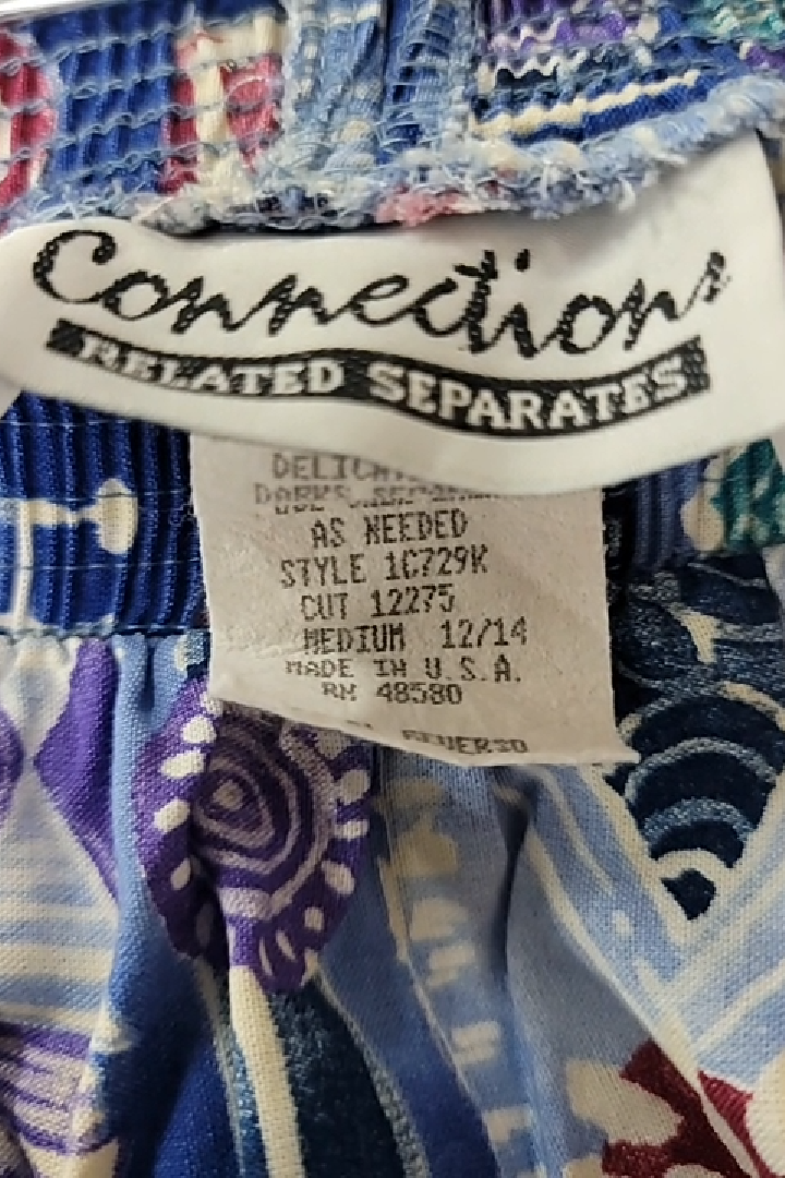 Vintage Connections Geometric Skirt Size M