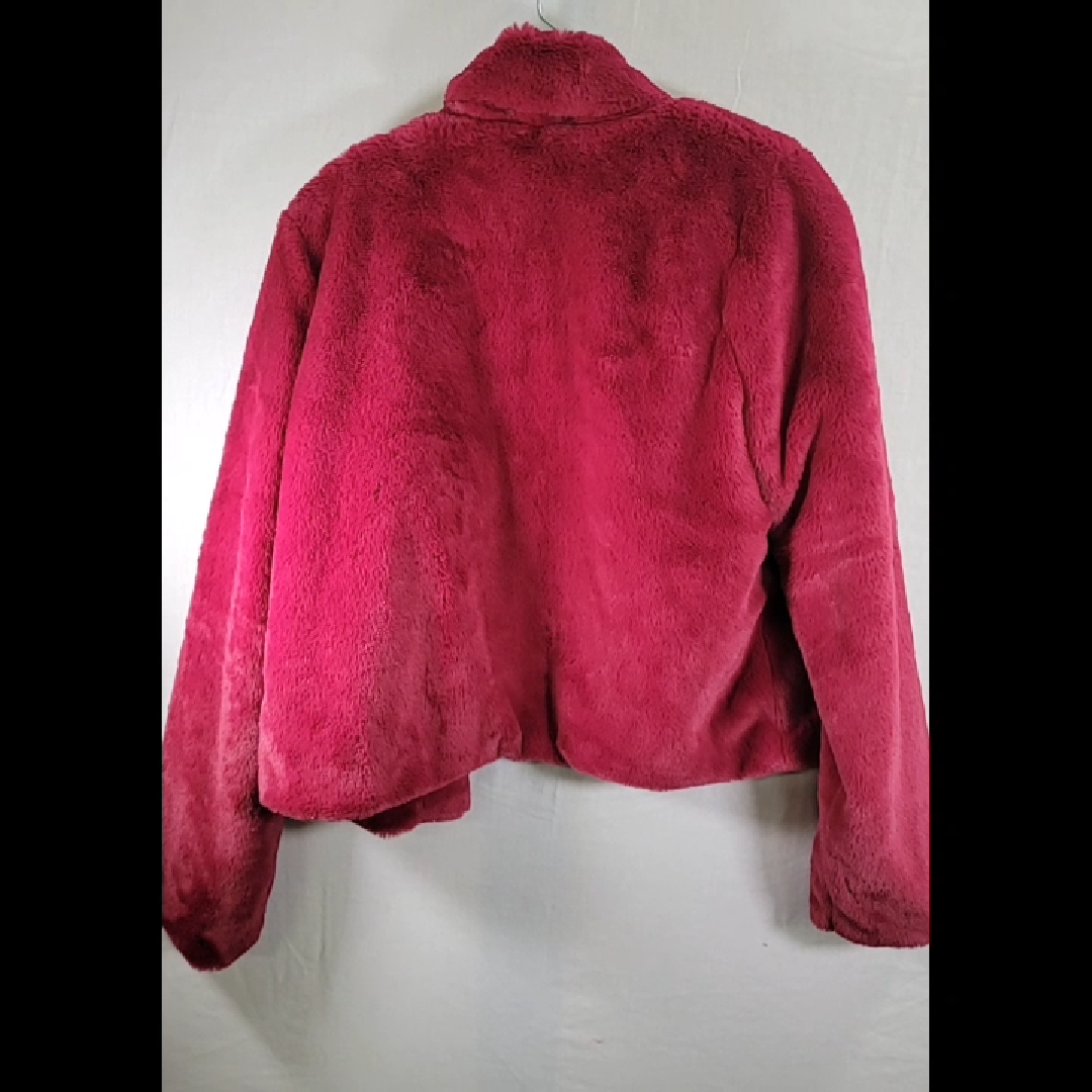 Candie's Faux Fur Crop Jacket Size M