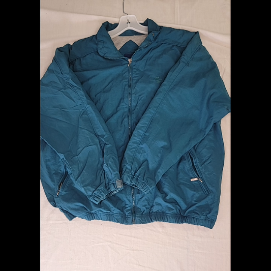 Vintage Catalina Teal Medium Windbreaker Jacket Size M