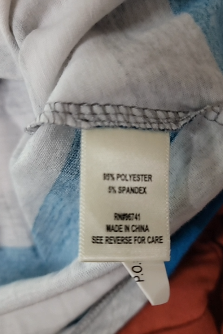 Russel Striped Long Sleeve Top Size L