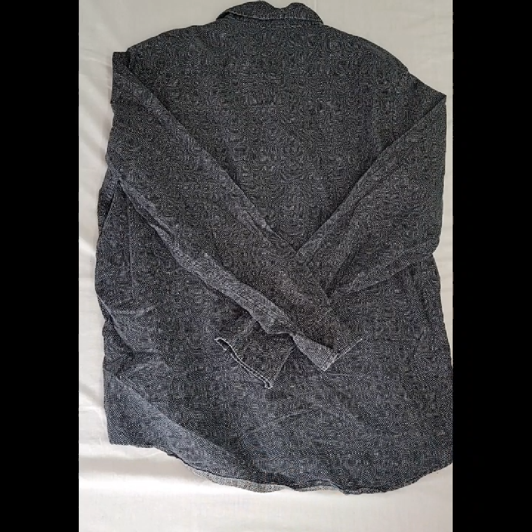 Michael Kors Men's XL Gray Button-Down Shirt Size XL