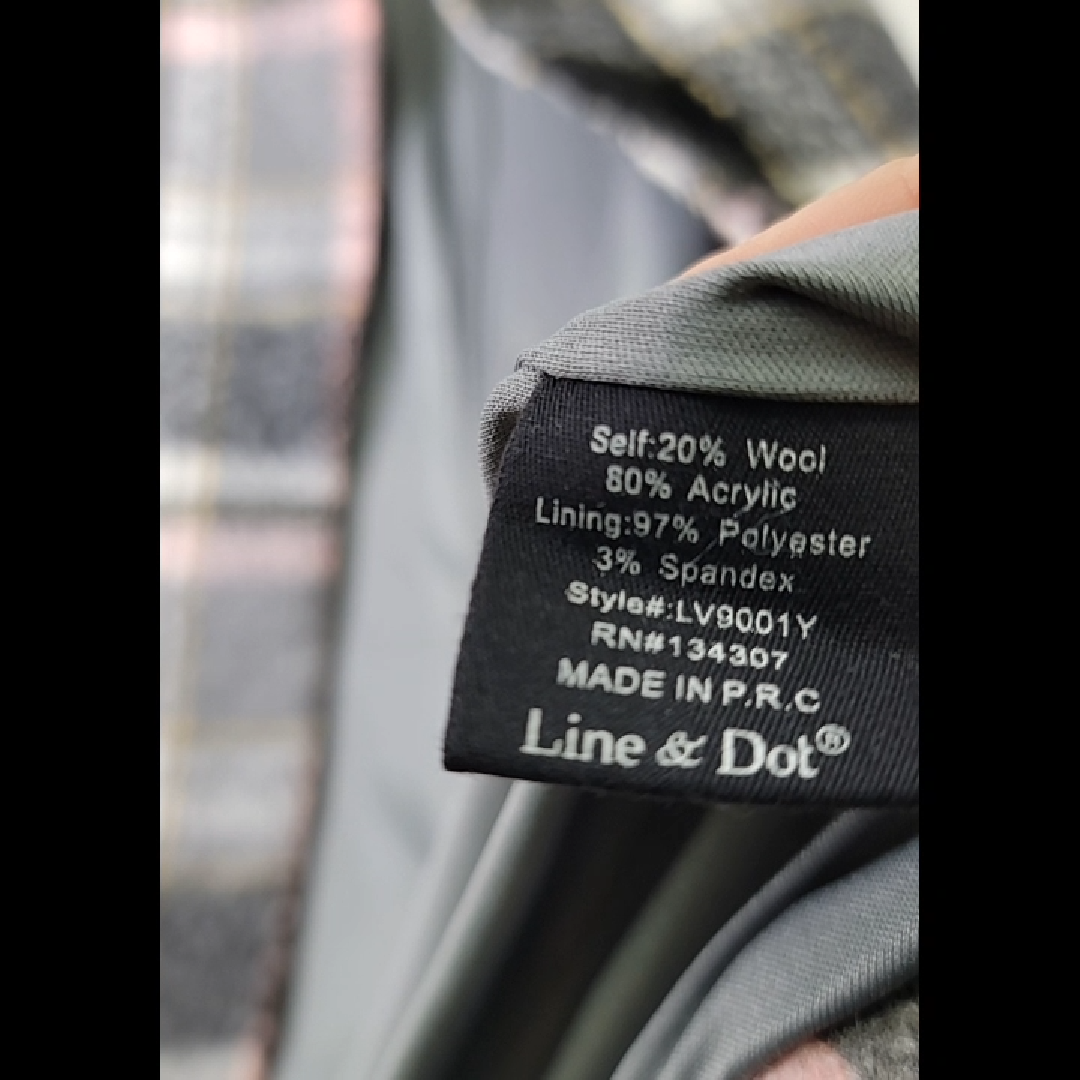 Anthropolgie Plaid Vest by Line + Dot Size M