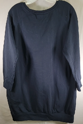 Bonprix Collection Embroidered Floral Navy Blue Sweatshirt Size L